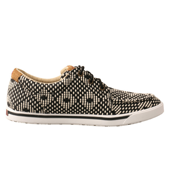 product variation TWISTED X Women's Hooey Lopper Black/White Casual Shoes (WHYC017) image