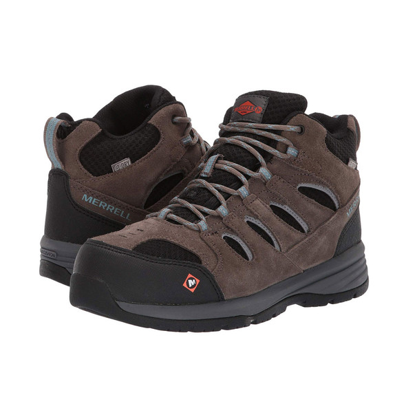 product variation MERRELL Windoc Waterproof Steel Toe Boulder Work Boots (J17818) image