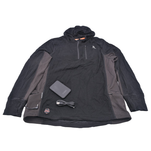 product variation Open Box (Great condition, limited use): MWMT14010221 Men's Merino Heated Baselayer Shirt , 7.4v, Color: Blk, Size: S (MWMT14010221) image