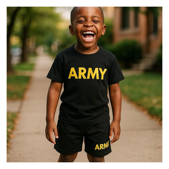 product variation TROOPER Youth Army PT 2PC Short Set (201) image