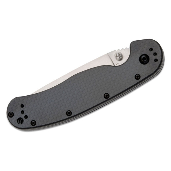 product variation ONTARIO KNIFE COMPANY RAT I Carbon Fiber 3.5in Satin D2 Steel Linerlock Folding Knife (ON8867CF) image