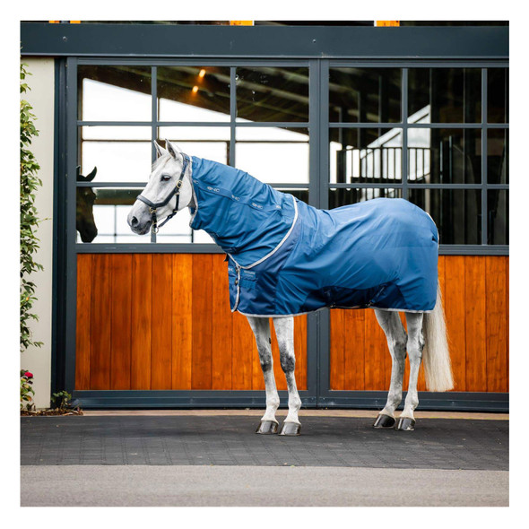 product variation HORSEWARE IRELAND Ionic Therapy Imperial Blue/Silver/Navy Mesh Cooler (TIHCC0-CIB0) image