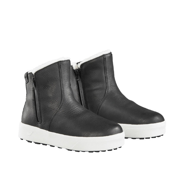 product variation Baffin Liberty black womens wool-lined leather city boot with side zippers image
