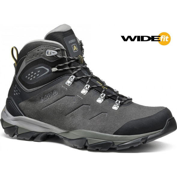 product variation Asolo Acadia Mid LTH GTX Wide men's Graphite and Black suede Gore-Tex hiking boot image