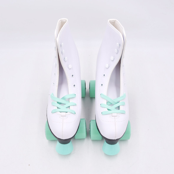 product variation Open Box (Great condition, limited use): C SEVEN C7skates Quad Roller Skates, Retro Design (Mint /LED, Women's 7 / Youth 6 / Men's 6) image