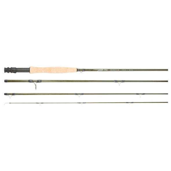 product variation TFO Dispatch 4-piece moderate-fast fly rod with cork grip for trout and bass 4wt 8ft 6in 4pc image