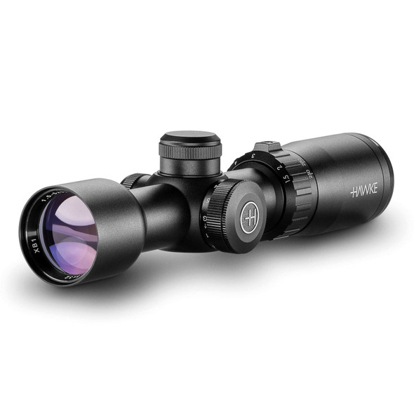 product variation HAWKE XB1 Vari-Speed 1.5-5x32 IR Crossbow Scope with Match Mount 1in Medium Weaver Scope Rings (12221+22113) image