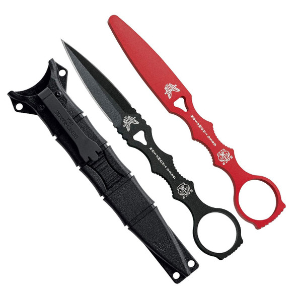 product variation Open Box (Damaged package): BENCHMADE SOCP Dagger Fixed Blade Knife with Trainer Combo (176BK-COMBO) image