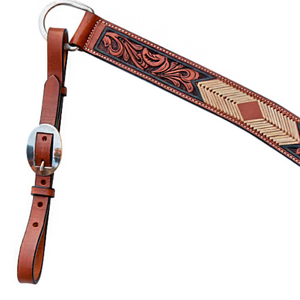 product variation PROFESSIONAL'S CHOICE Arrowhead Rawhide 1 3/4in Tapered Breast Collar (3P6012-T) image