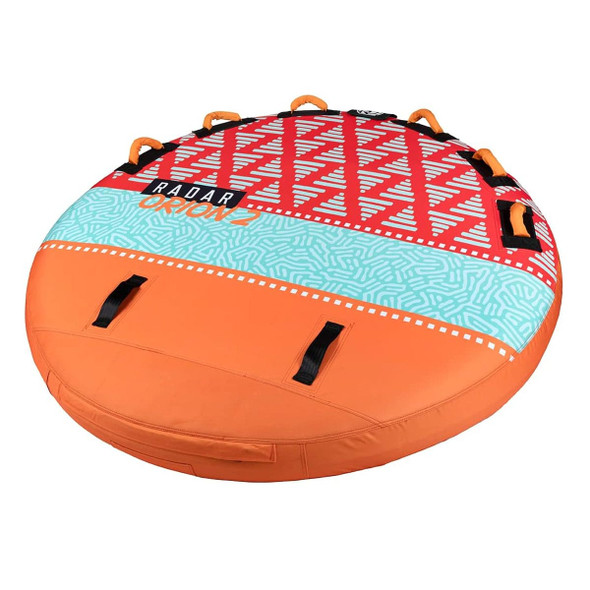 product variation Open Box (Great condition, limited use): RADAR Orion 2 Marshmallow Top Orange Glow 2 Person Towable Tube (227030) image