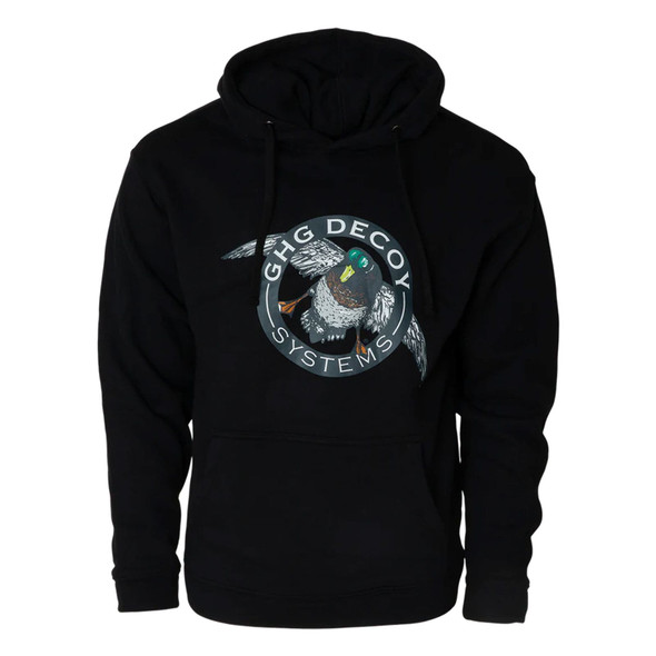 product variation Avery Mens GHG Greenhead Gear logo hoodie in black cotton image