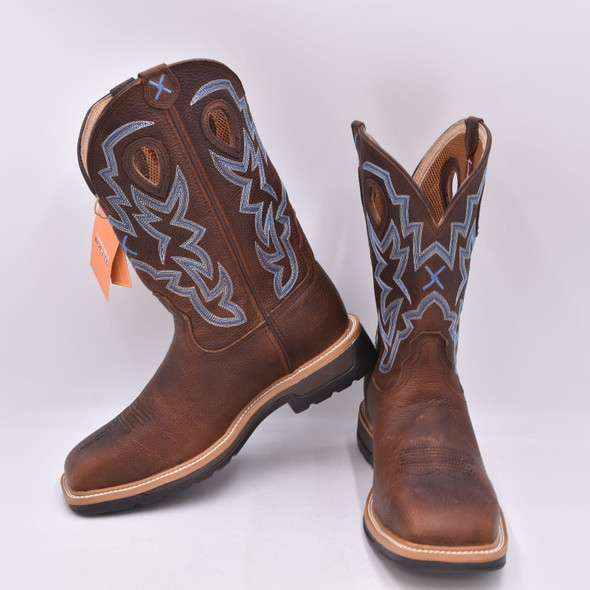 product variation Open Box (Great condition, limited use): TWISTED X Men's Lite Cowboy Workboot, Color: Brown Pebble/Brown Pebble, Size: 10.5, Width: EE (MLCS003-10.5-EE0 image