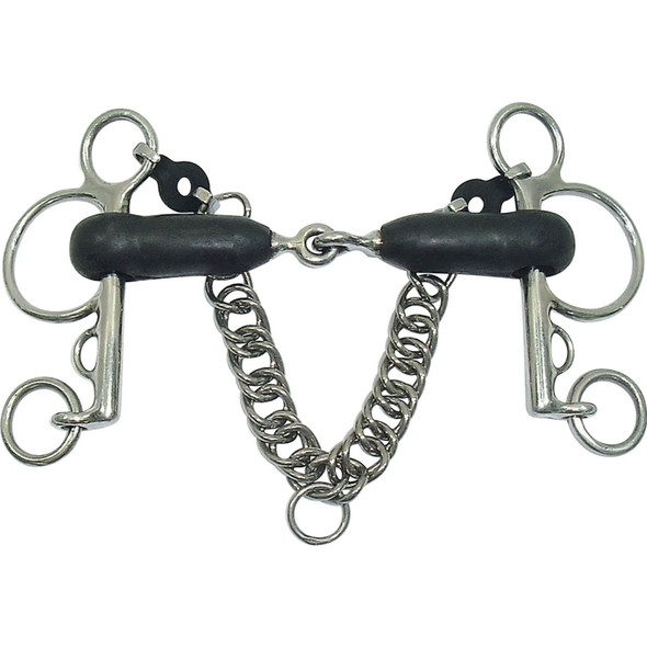 product variation METALAB Magic Jointed RubberMo Pelham Bit (462151SS-5) image