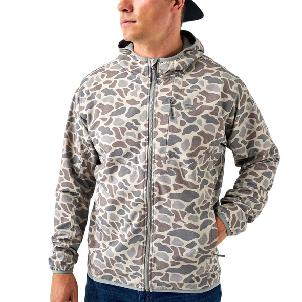 product variation Burlebo men's Durango insulated jacket in Classic Deer Camo, water resistant nylon shell image