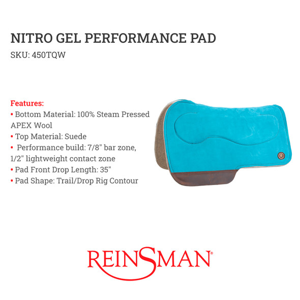 product variation CIRCLE Y Nitro Gel Performance Pad Saddle Blanket (450TQW) image