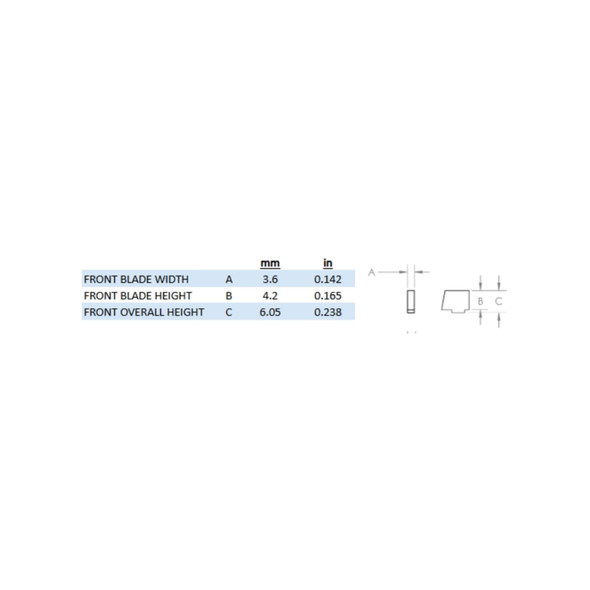 product variation TAG PRECISION TSF Pistol Front Sight For Wilson Combat .170 (201BEN00000) image