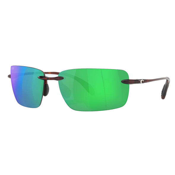 product variation COSTA DEL MAR Men's Gulf Shore Tortoise/Green Mirror Polarized Sunglasses (06S9074-90740366) image