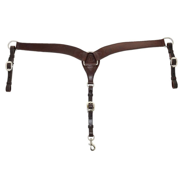 product variation CIRCLE Y BC-2in Shaped-Plain Walnut Breast Collar Tack (4243-0001) image