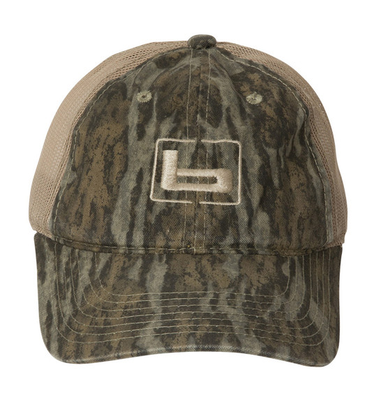 BANDED Trucker Cap Bottomland Camo &ndash; Visiera Cotone, Retro Rete &ndash; Cinturino Regolabile