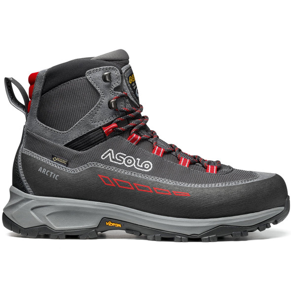 product variation ASOLO Men's Arctic GV Grey/Gunmetal/Red Boots (B12536-A176) image