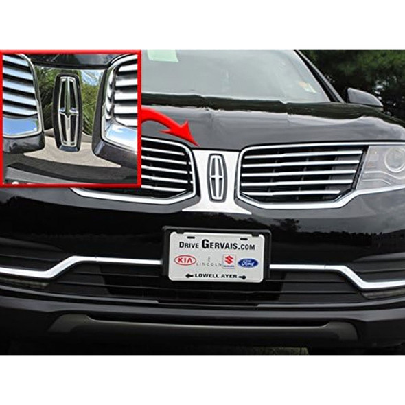 product variation QAA 1-Piece Stainless Front Grille Accent Trim Fits Lincoln MKX 2016-2018 (SG56660) image
