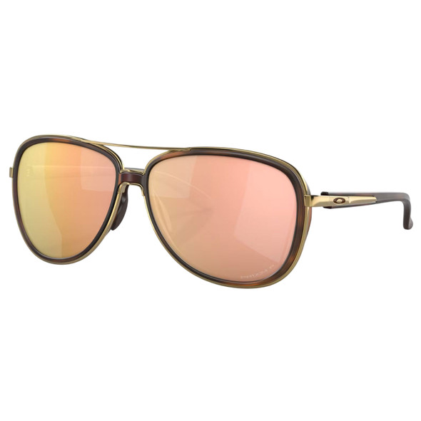 product variation OAKLEY Women's Split Time Sunglasses w/ Brown Tortoise Frame and Prizm Rose Gold Polarized Lens (OO4129-1458) image