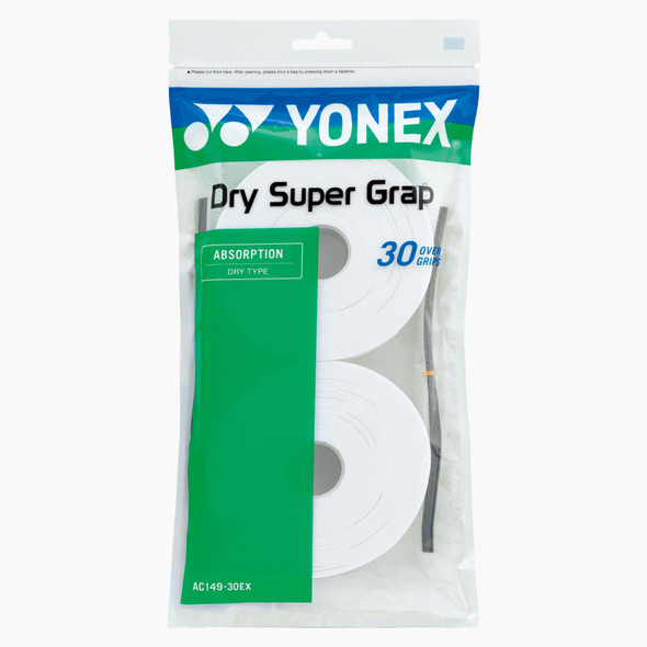 product variation YONEX Dry Super Grap White 30-Pack Overgrip (AC149-30W) image