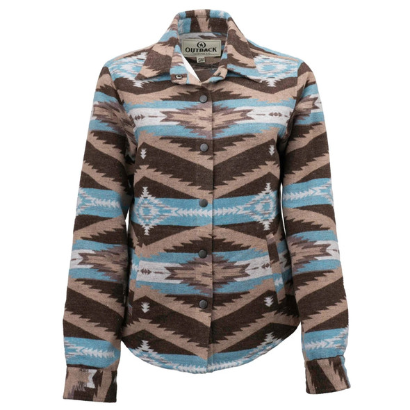 product variation OUTBACK TRADING Women's Daphne Light Brown Shirt Jacket (48702-LBN) image