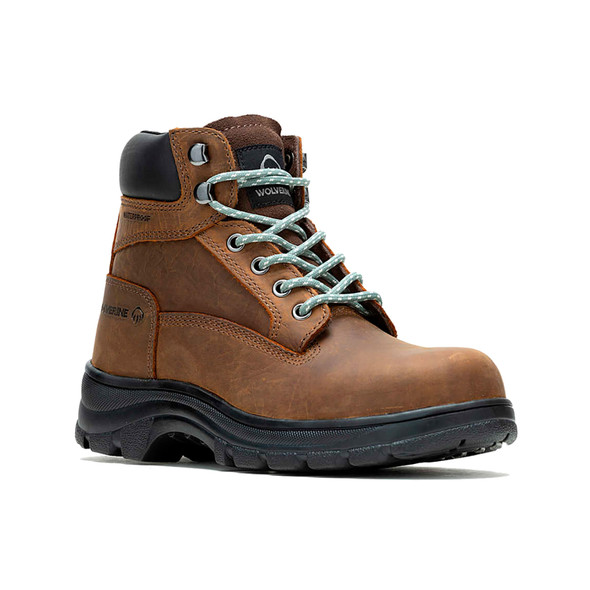 product variation WOLVERINE Womans Carlsbad Steel Toe Sudan Brown Work Boot (W241012) image