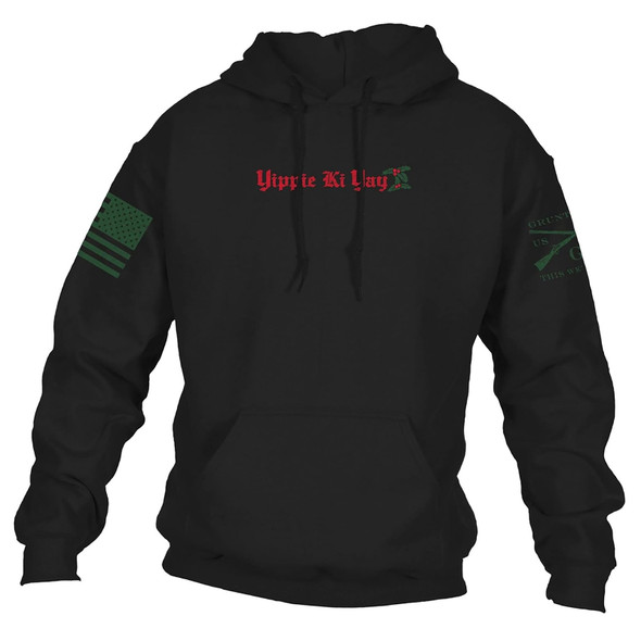 product variation GRUNT STYLE Unisex Yippee Ki Yay 2.0 Black Hoodie (GS4840) image