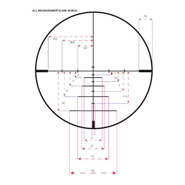 product variation KONUS Konuspro 3-9x40mm 1in Illuminated 550 Balistic Reticle Riflescope (7276) image