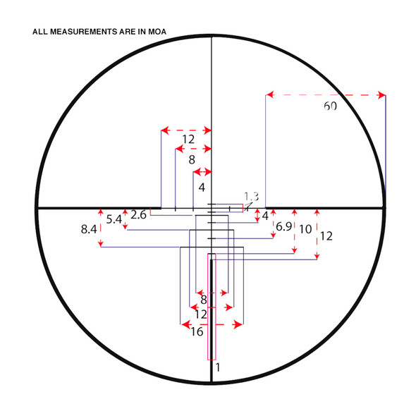 product variation KONUS Konuspro 3-10x44mm 1in 275 Balistic Reticle Riflescope (7279) image