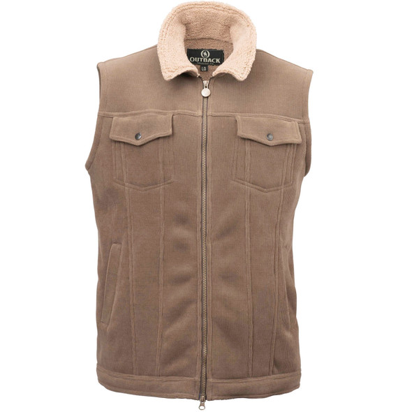 product variation OUTBACK TRADING Men's Calvin Brown Vest (29901-BRN) image