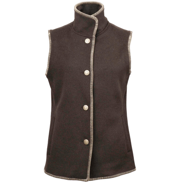 product variation OUTBACK TRADING Women's Susan Brown Vest (29922-BRN) image