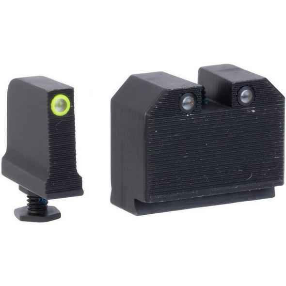 product variation NIGHT FISION Optics Ready Yellow Front Ring/Black Rear Rings Stealth Night Sight Set for Walther PDP/PPQ w/ DPP/509t/Acro (WAL-277-469-494-YGZG) image