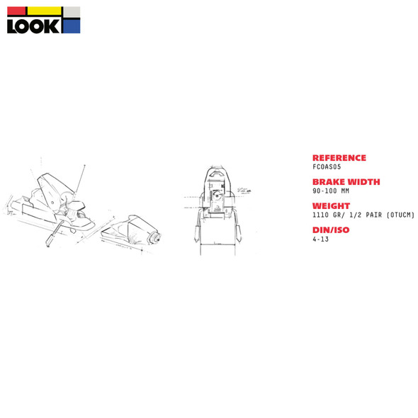 product variation LOOK SPX 13 GW B100 White/Black Alpine Bindings (FCOAS05-0TU) image