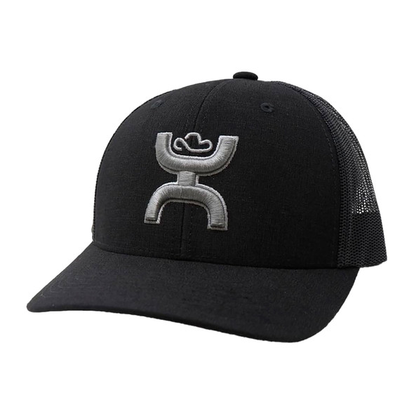 product variation HOOEY Sterling 6-Panel Gray Hooey Logo Black Trucker Cap (2105T-BK) image