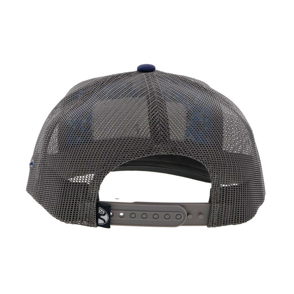 product variation HOOEY Cactus Ropes 5-Panel Blue/Gray Rectangle Patch Navy/Gray Trucker Cap (CR082) image