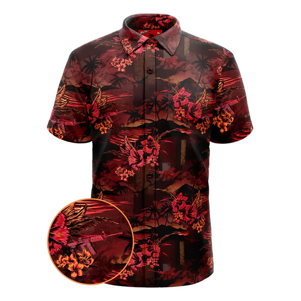 product variation RETRO RIFLE Shadow Hawaiian Short Sleeve Shirt (82297286) image