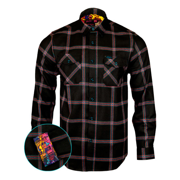 product variation RETRO RIFLE OG Mural Flannel Long Sleeve Shirt (51892991) image