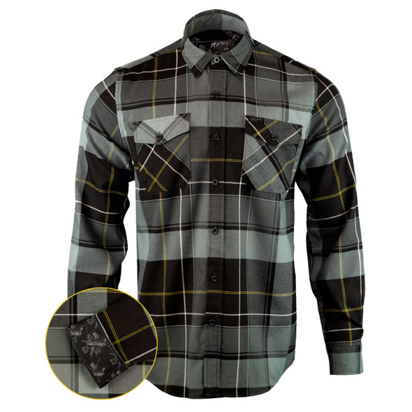 product variation RETRO RIFLE The Journeyman Sherpa Thorned Flannel Long Sleeve Shirt (60534701) image