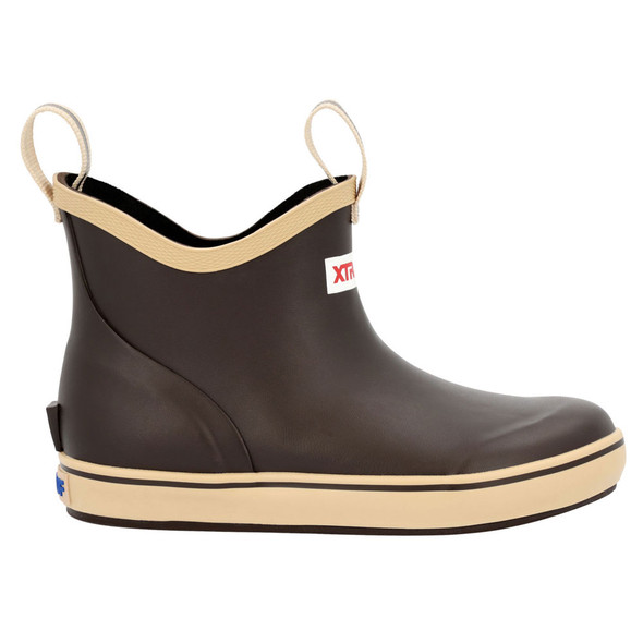 product variation Open Box (Damaged package): XTRATUF Kids Ankle Deck, Color: Brown, Size: 3 (XKAB900-M-030) image