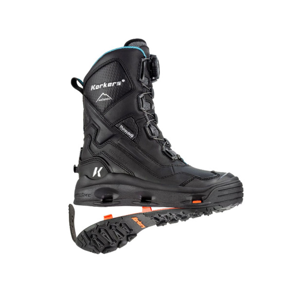 product variation Open Box (Damaged package): KORKERS Polar Vortex 1200 Women's w/ SnowTrac Sole, Size 8 (OB8901BK-08) image