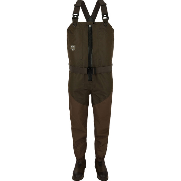 product variation Open Box (Great condition, limited use): DRAKE Uninsulated Guardian Elite HND Front Zip Wader, Color: Green Timber, Size: L/11 (DF2400-GTB-LRG11) image