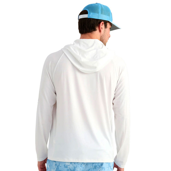 product variation HUK Men's Airweight White LS Hoodie (H1200737-100) image