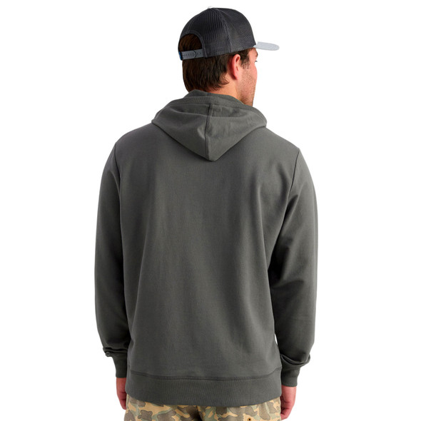 product variation HUK Men's Edisto KC Back to Basics Terry Dark Shadow Hoodie (H1300139-060) image