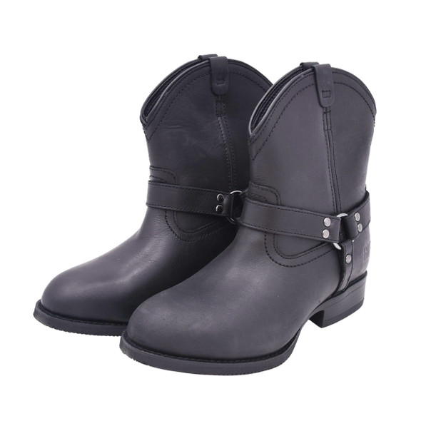 product variation Open Box (Great condition, limited use): Frye Supply Women's FR40601F Black The Safety-Crafted Harness Boot Steel 6" Boot, 9M image