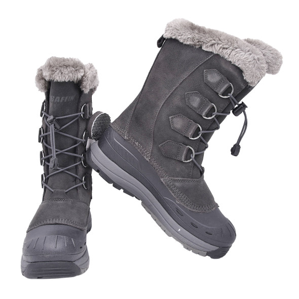 product variation Open Box (Great condition, limited use): BAFFIN Women's Chloe Winter Boots, Color: Charcoal, Size: 10 (4510-0185-CAR-10) image