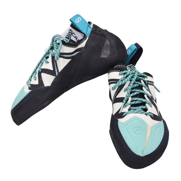 product variation Open Box (Great condition, limited use): SCARPA Women Vapor Wmn, Color: Dust Gray/Aqua, Size: 41 (70074/002-DgryAqua-41) image
