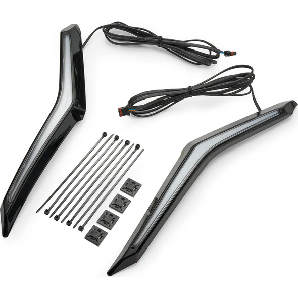 product variation CIRO Goldstrike Strike Black Windshield Trim For Gold Wing (18051) image